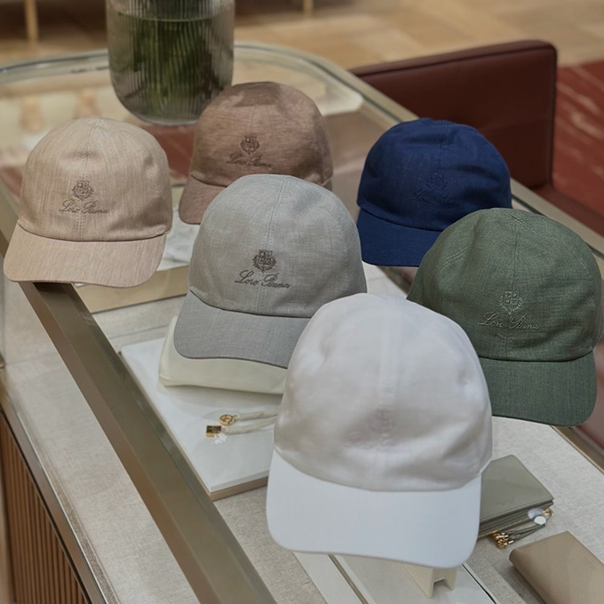 loro piana baseball linen cap